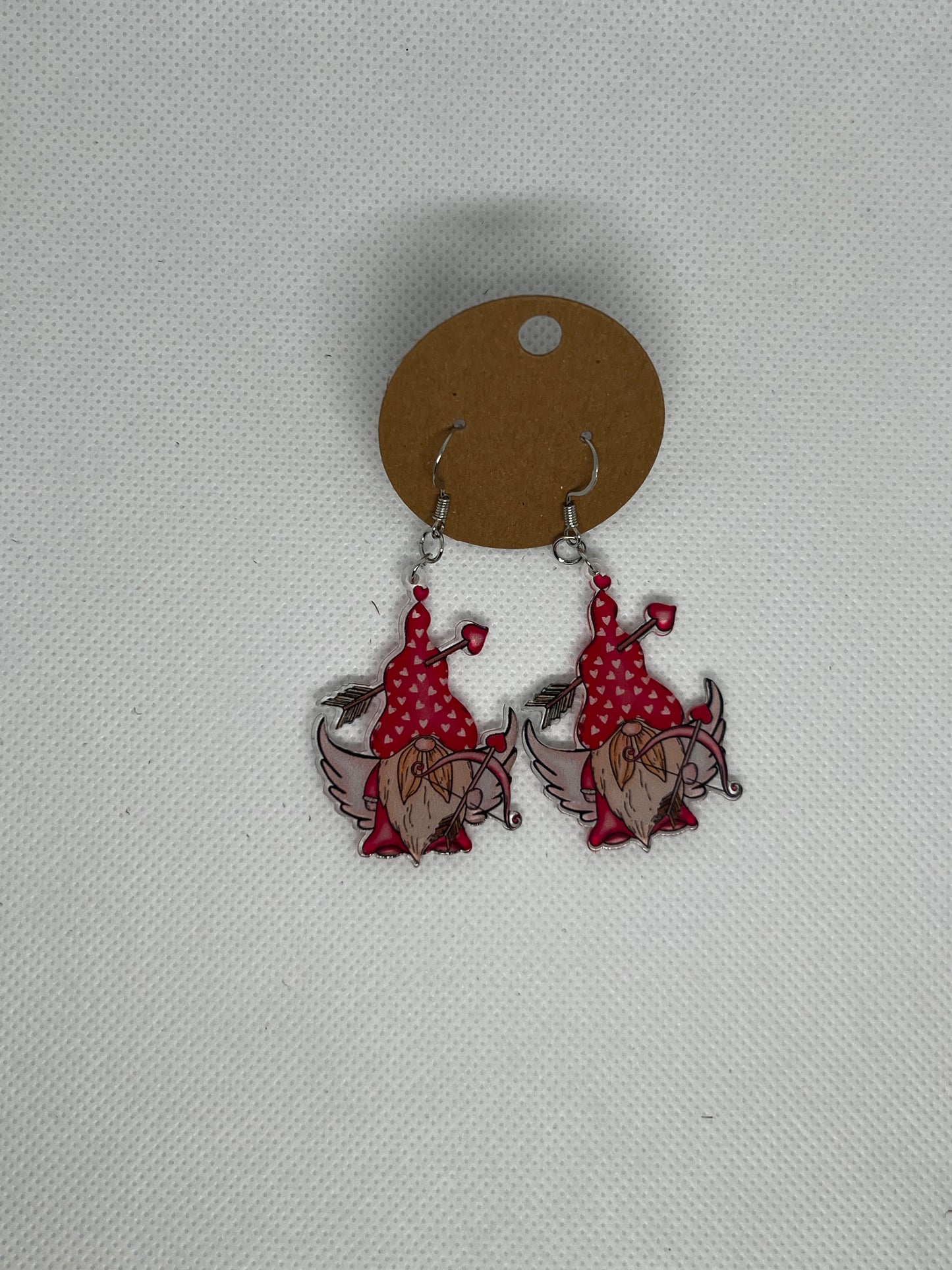 Valentine’s Gnome Dangly Earrings