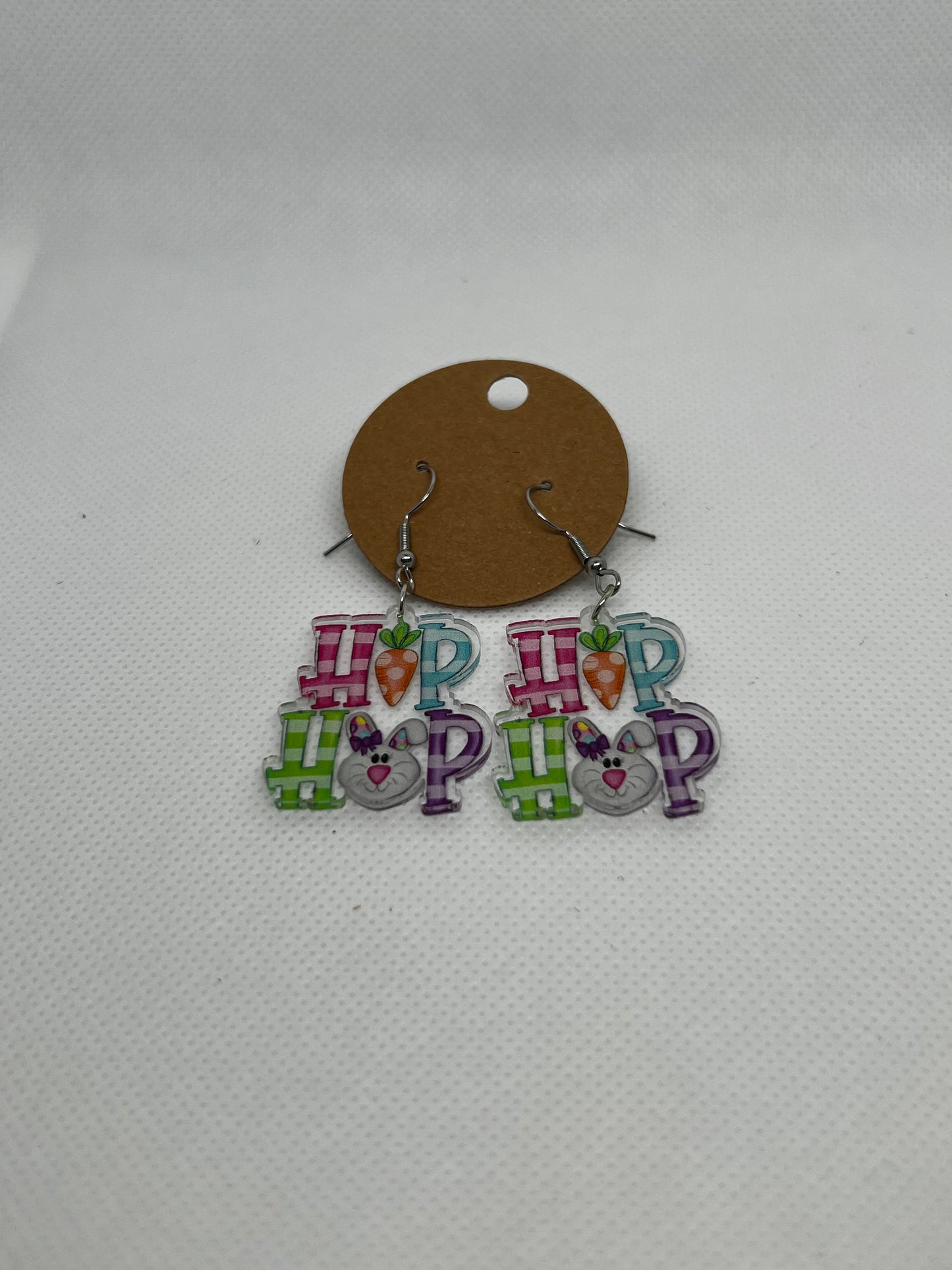 Hop Hop Easter Dangly Earrings