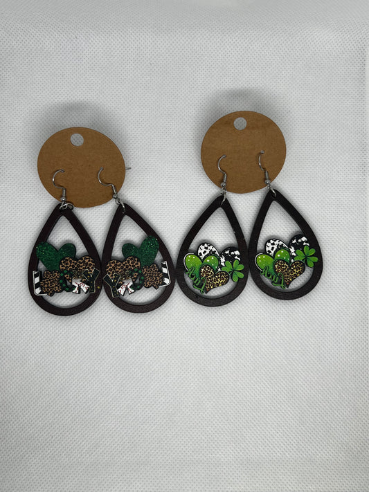 St. Patrick’s Day Dangly Earrings