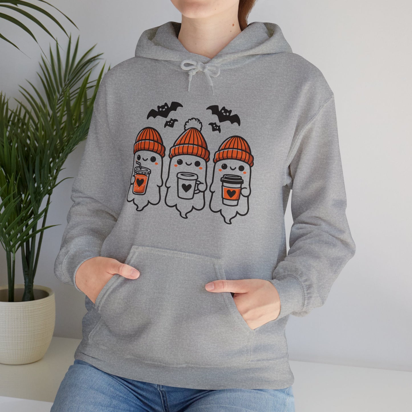 Fall Ghosties Unisex Heavy Blend™ Hooded Sweatshirt