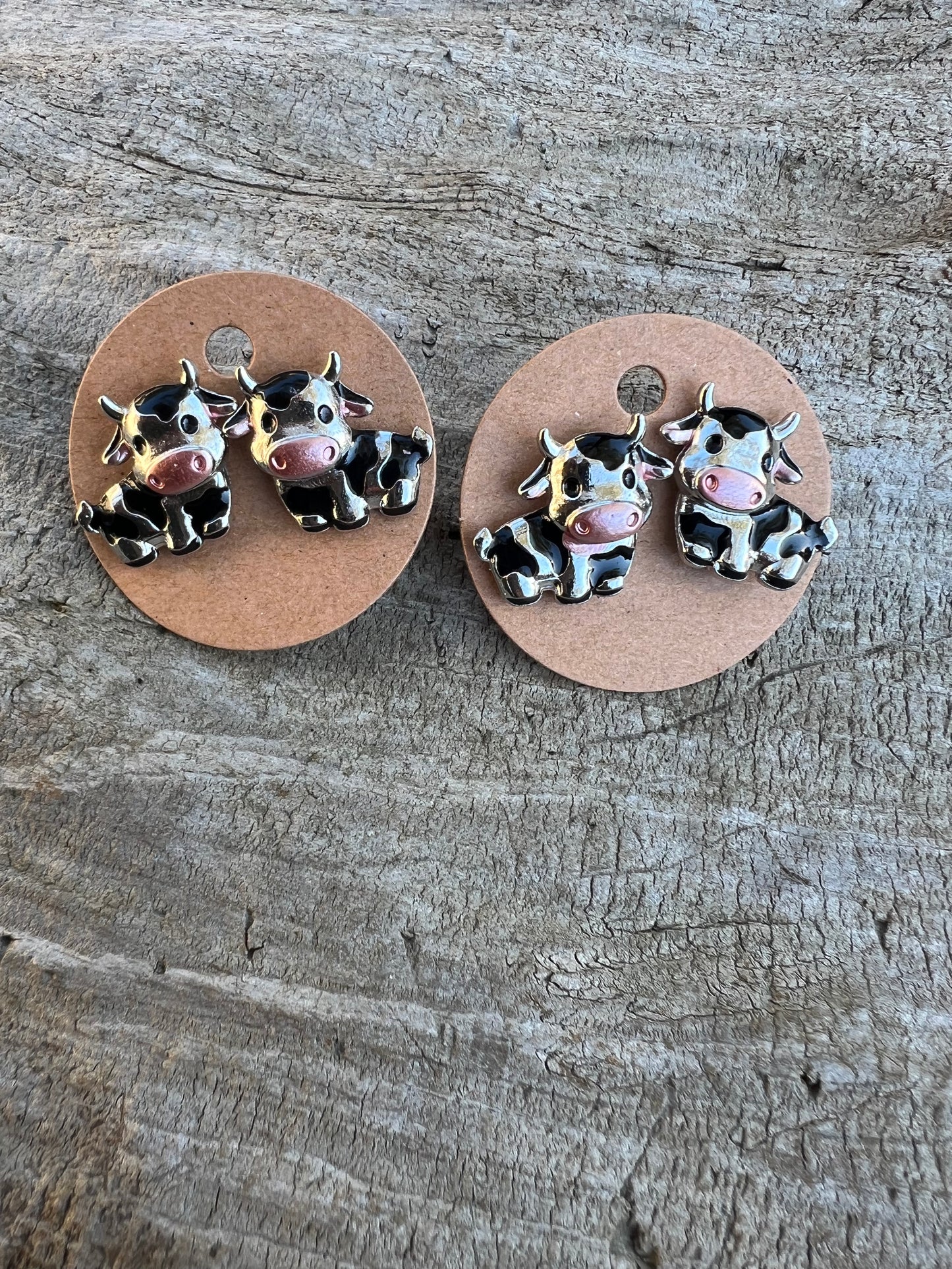 Cow Stud Earrings