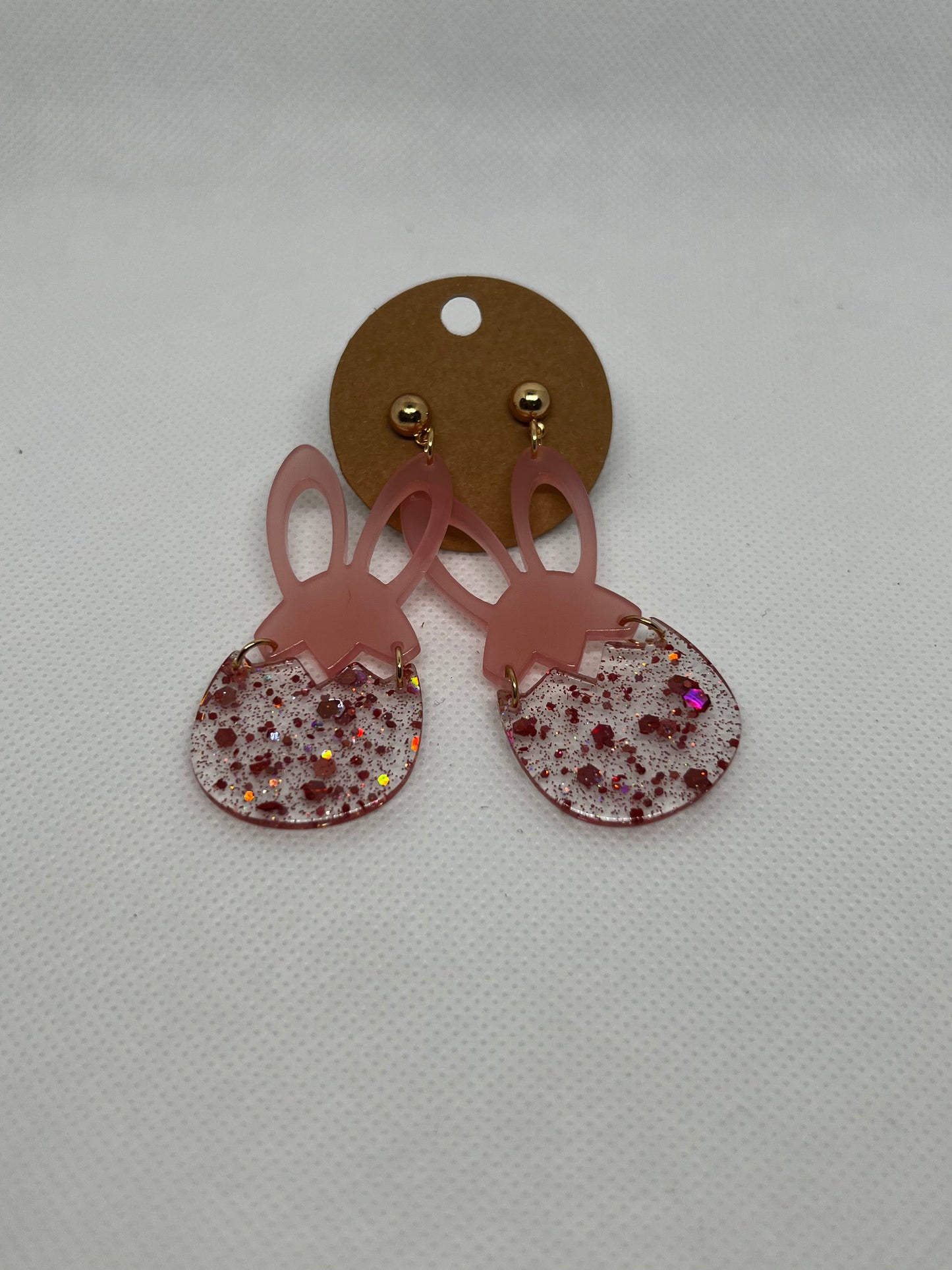 Easter Bunny and Egg Dangly Studs