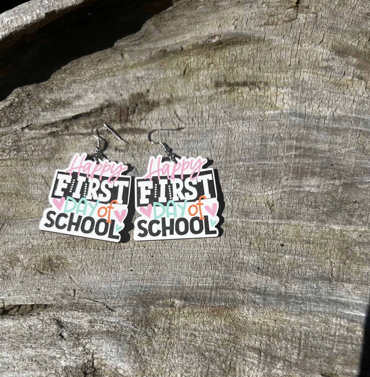 Happy First Day of School Earrings