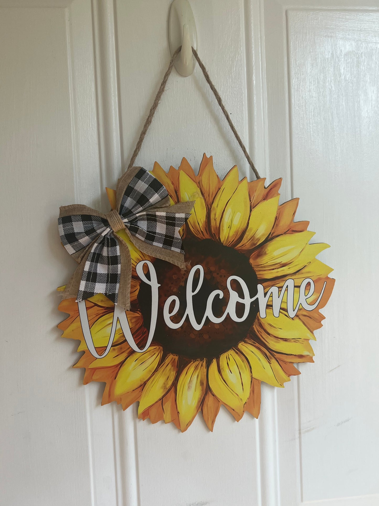 Sunflower Welcome Door Hanger