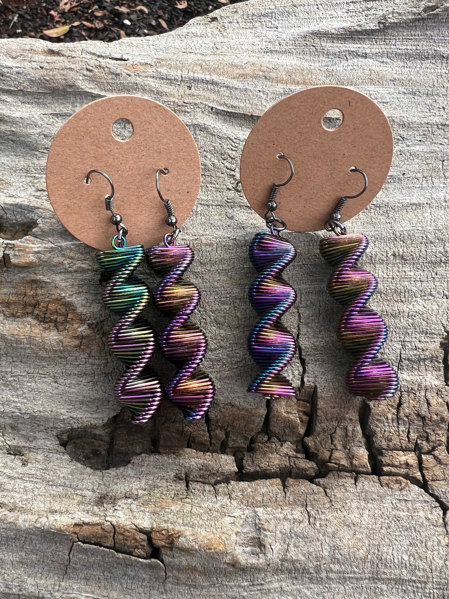 Spiral Dangly Earrings