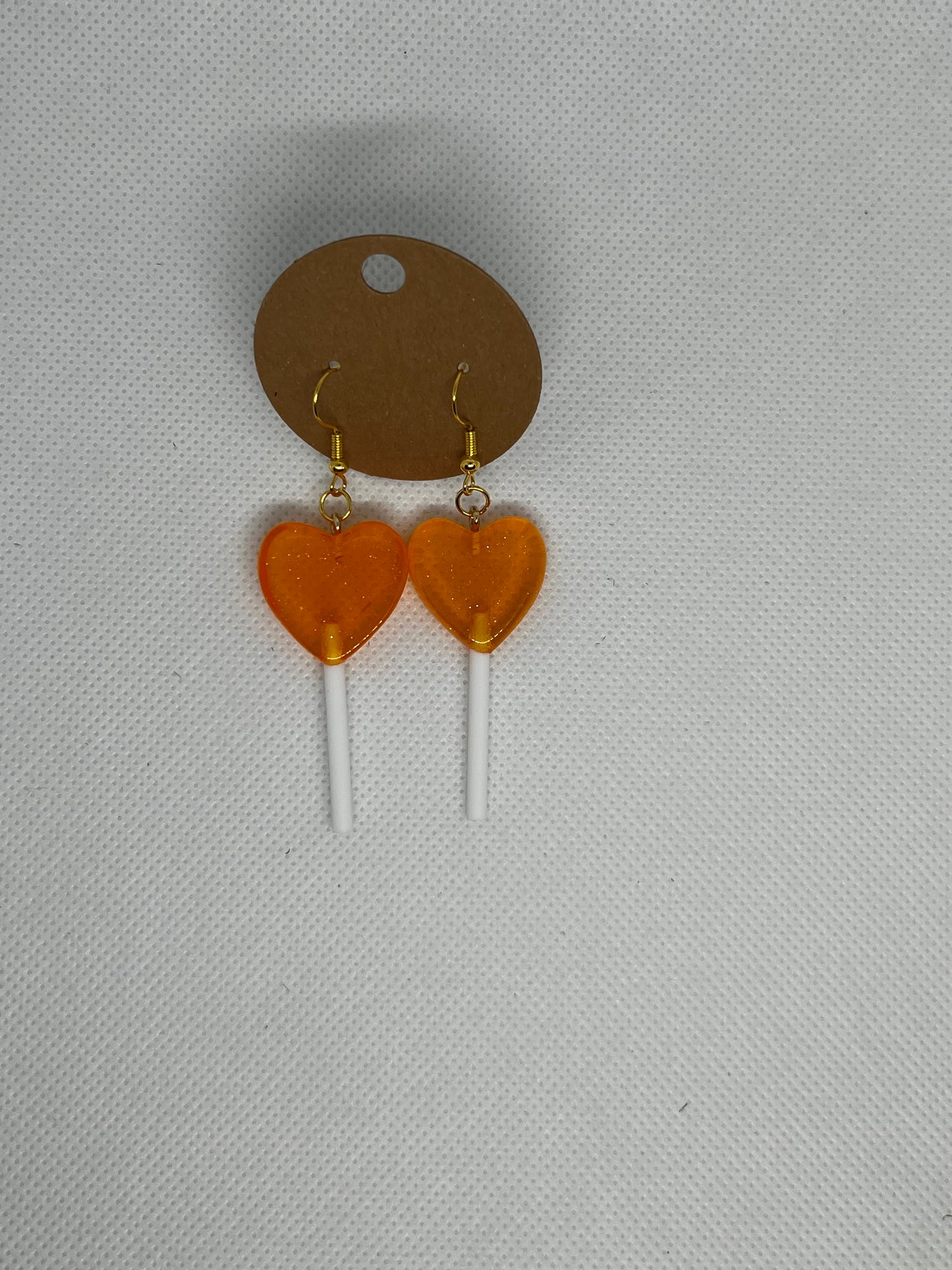 Heart Lollipop Dangly Earrings