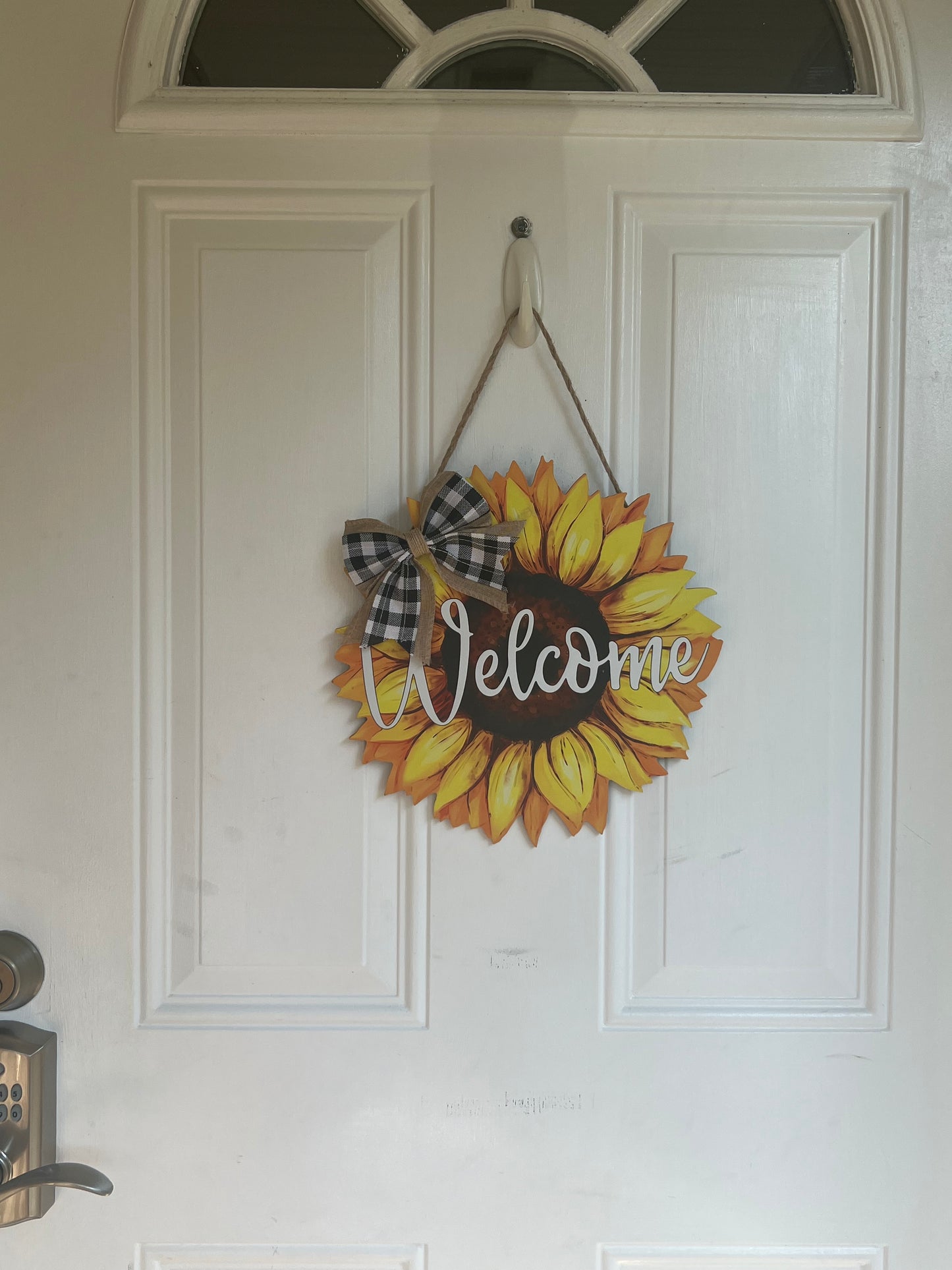 Sunflower Welcome Door Hanger