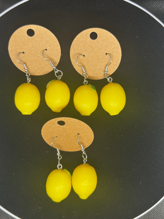 Lemon Dangly Earrings