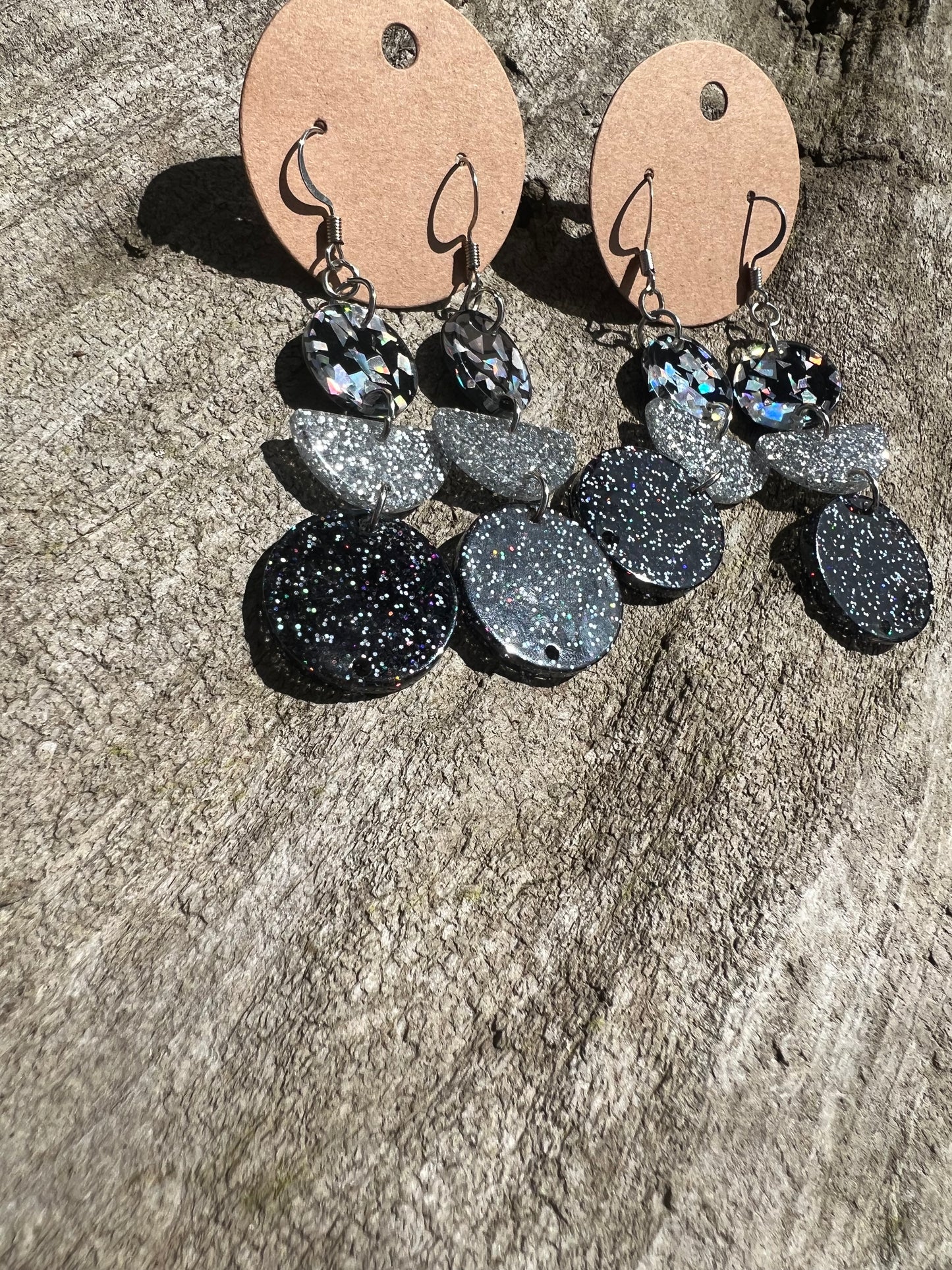 Sparkly Acrylic Earrings