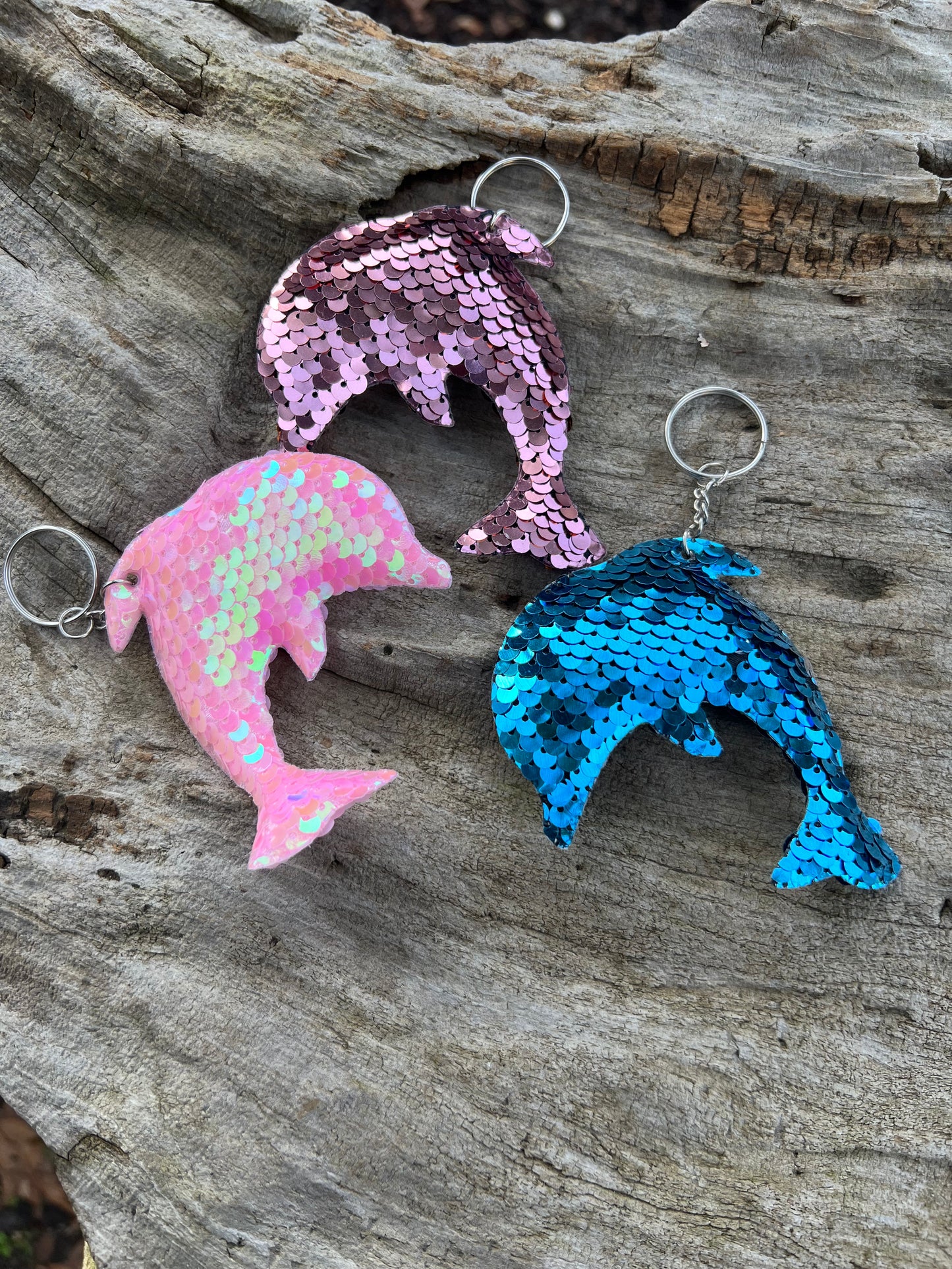 Sparkly Sequin Keychain