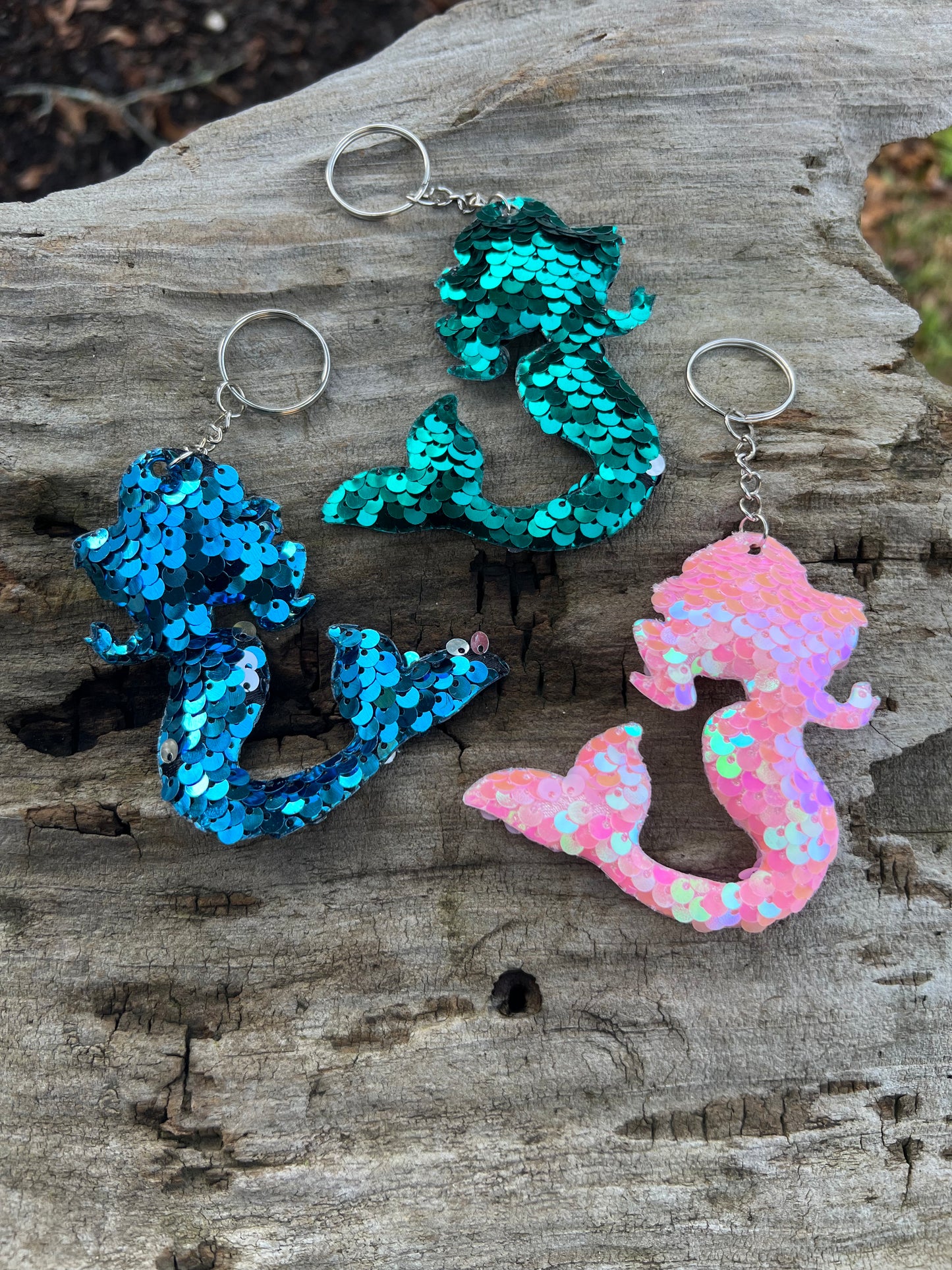 Sparkly Sequin Keychain