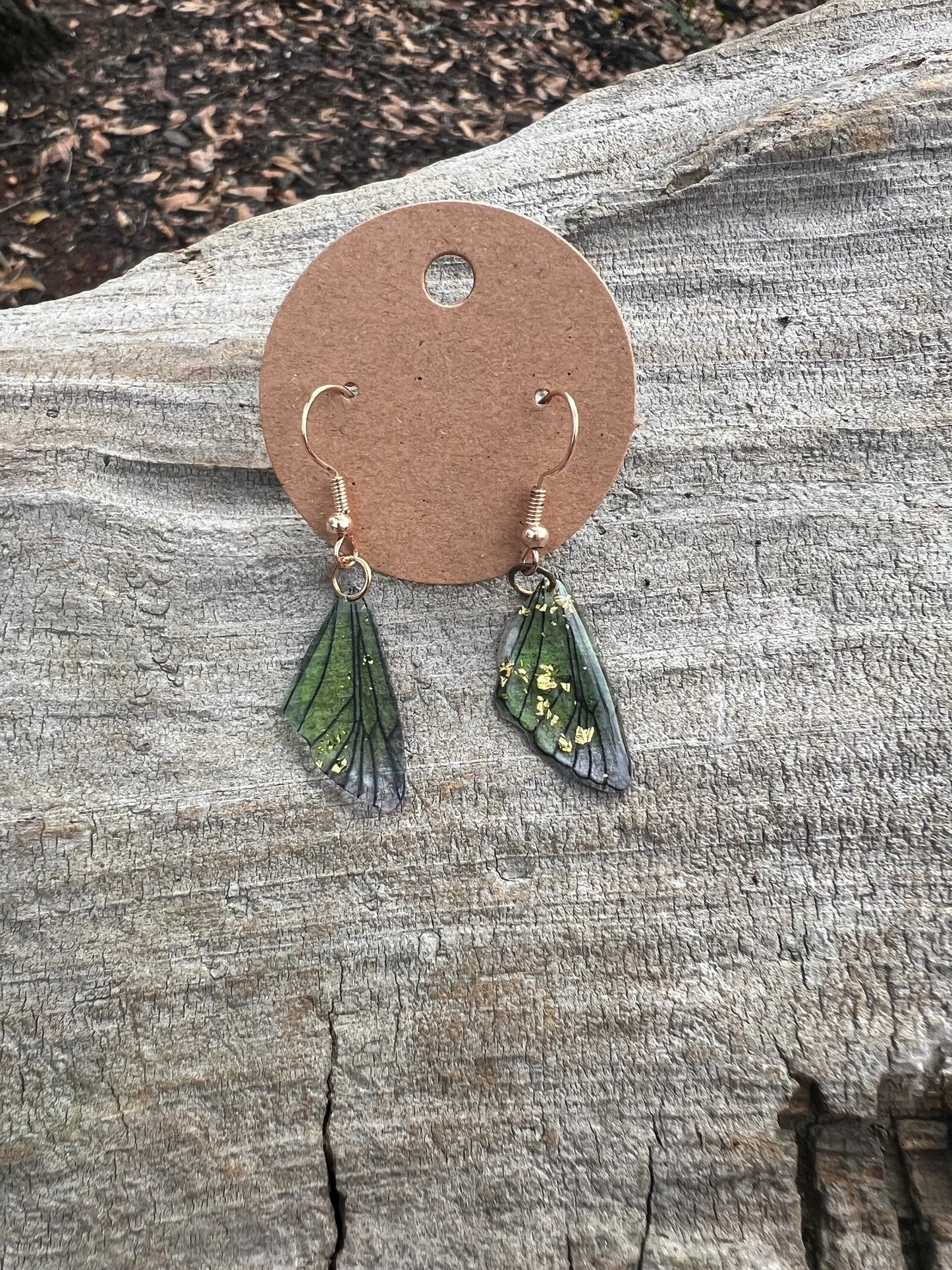 Dainty Butterfly Wing Dangly Earrings