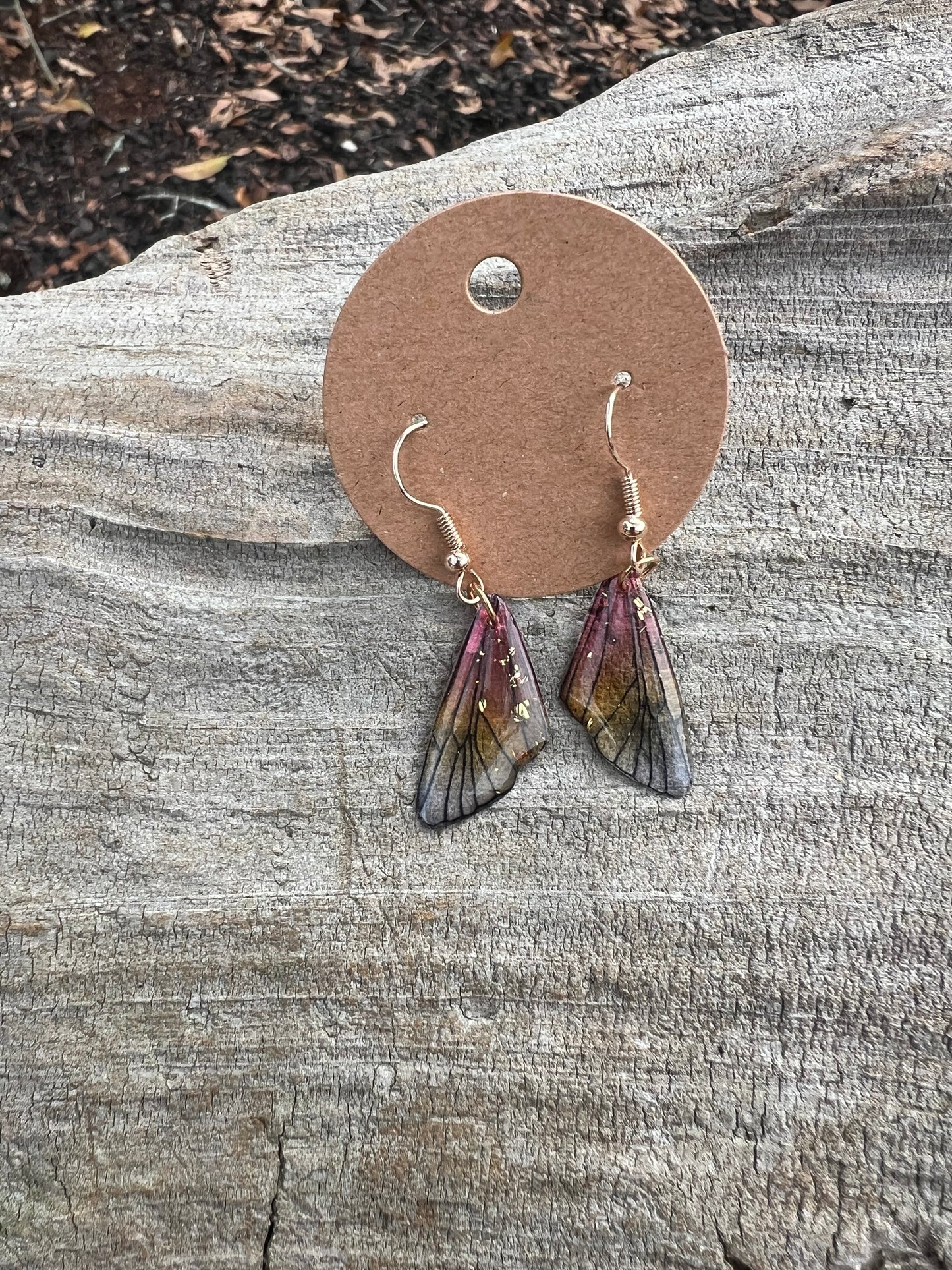 Dainty Butterfly Wing Dangly Earrings