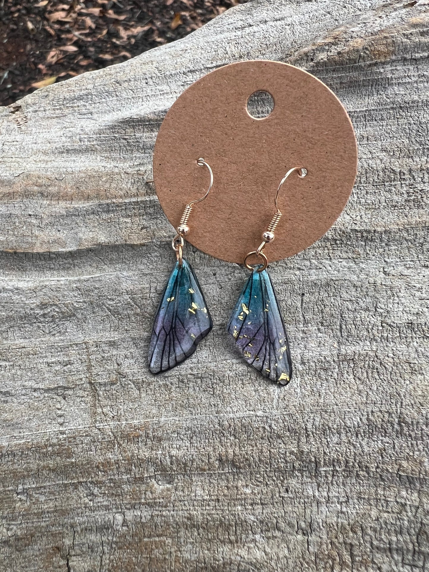 Dainty Butterfly Wing Dangly Earrings