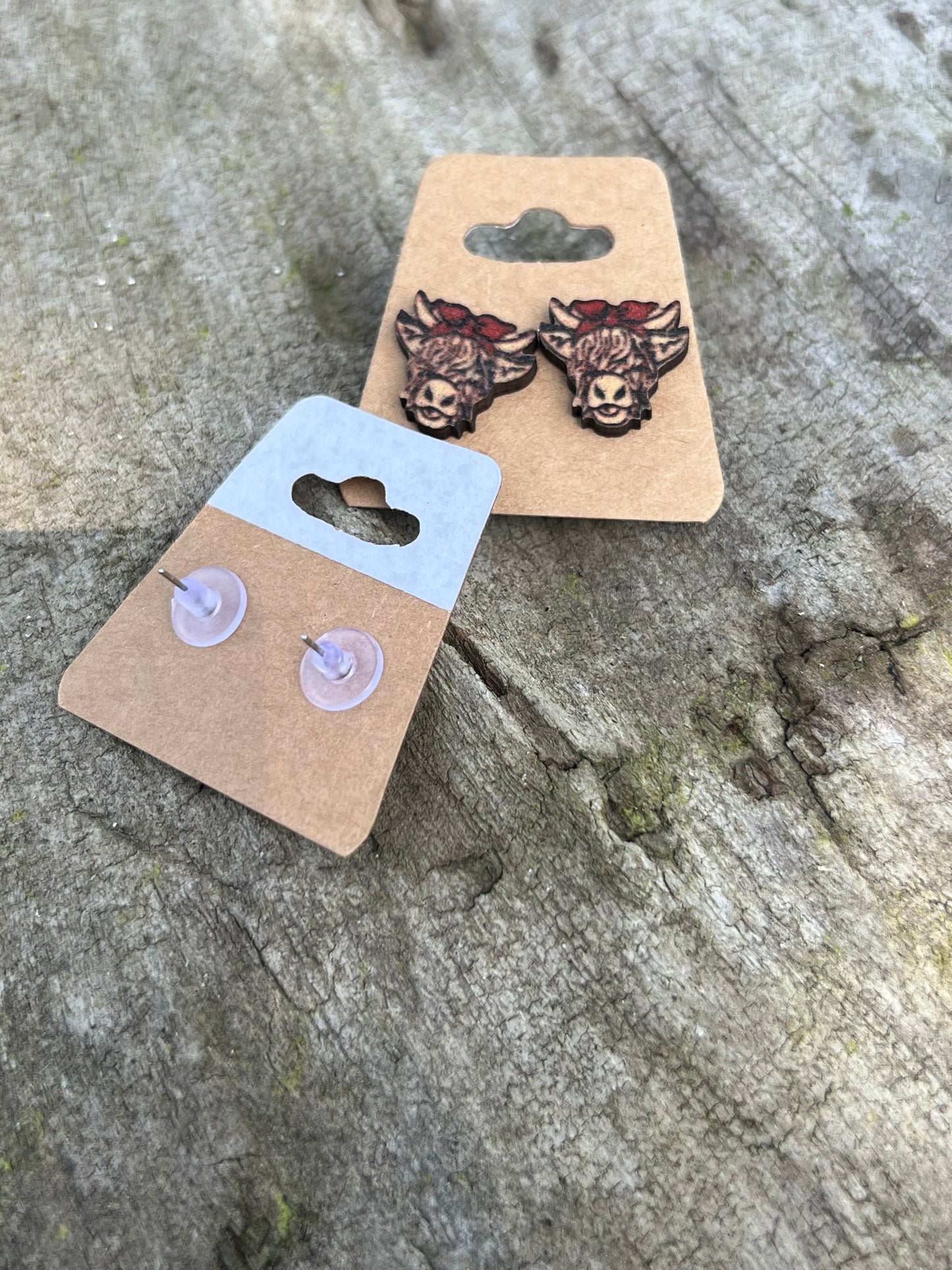 Highland Cow Stud Earrings