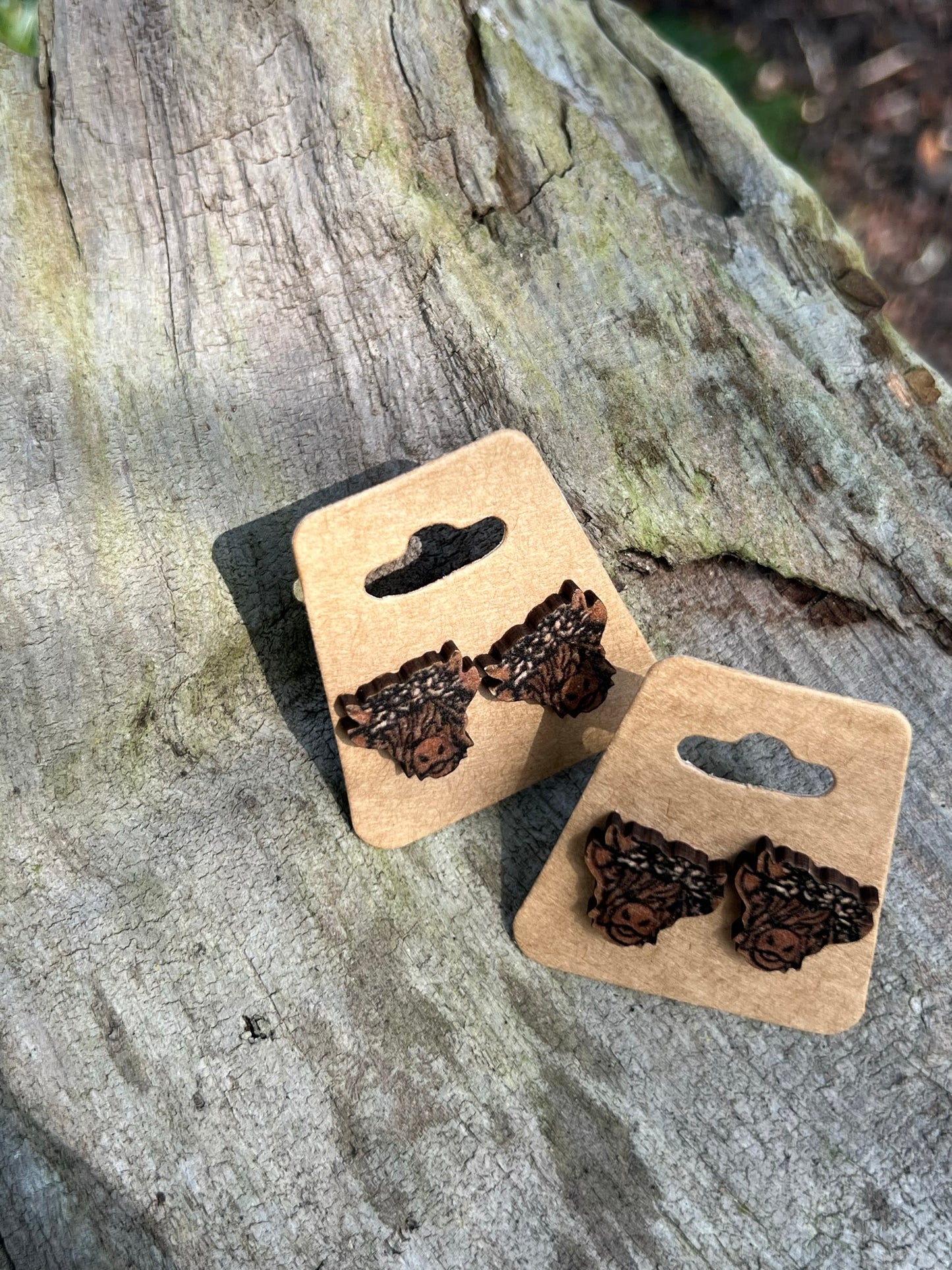 Highland Cow Stud Earrings