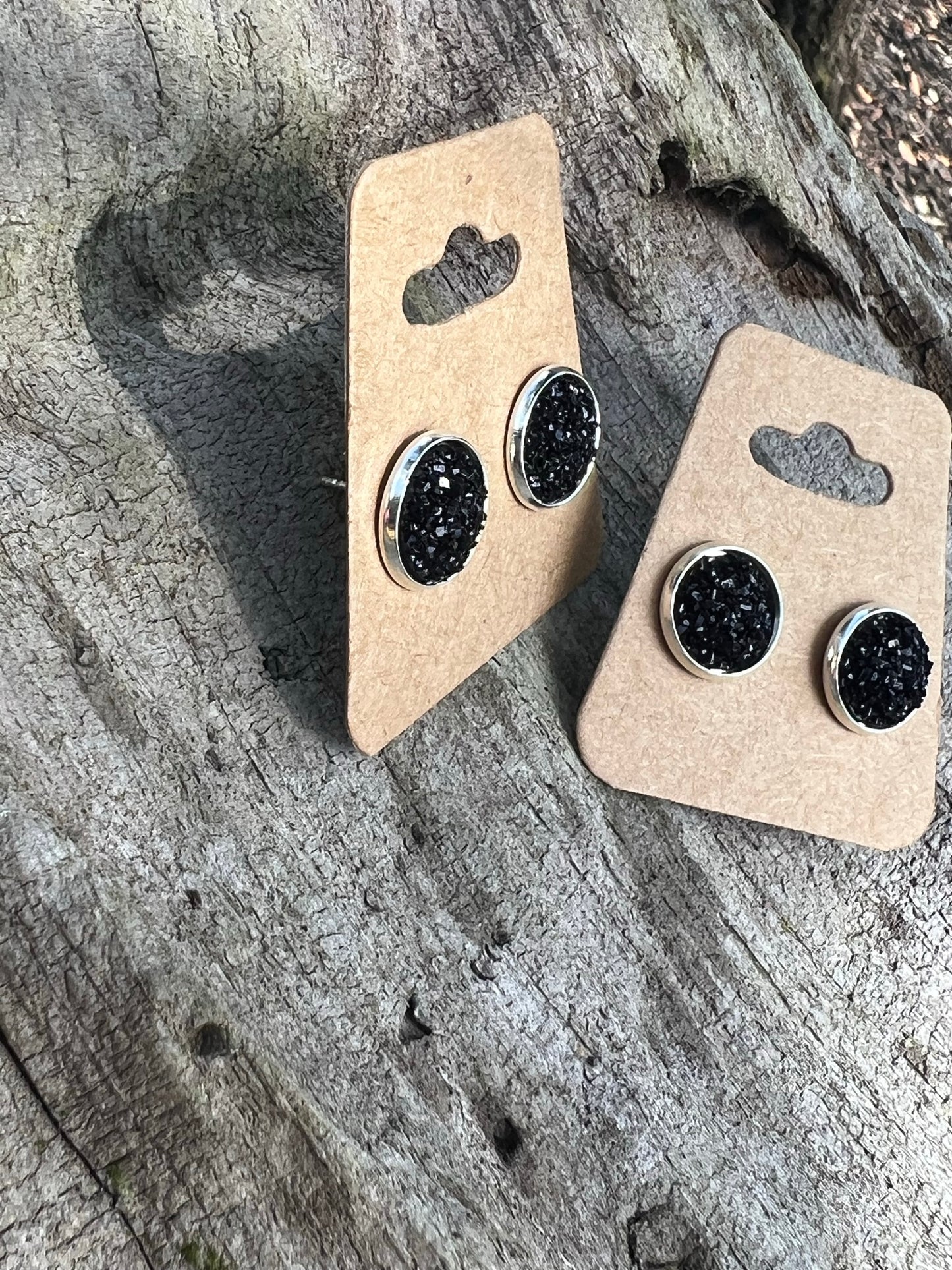 Faux Druzy Stud Earrings