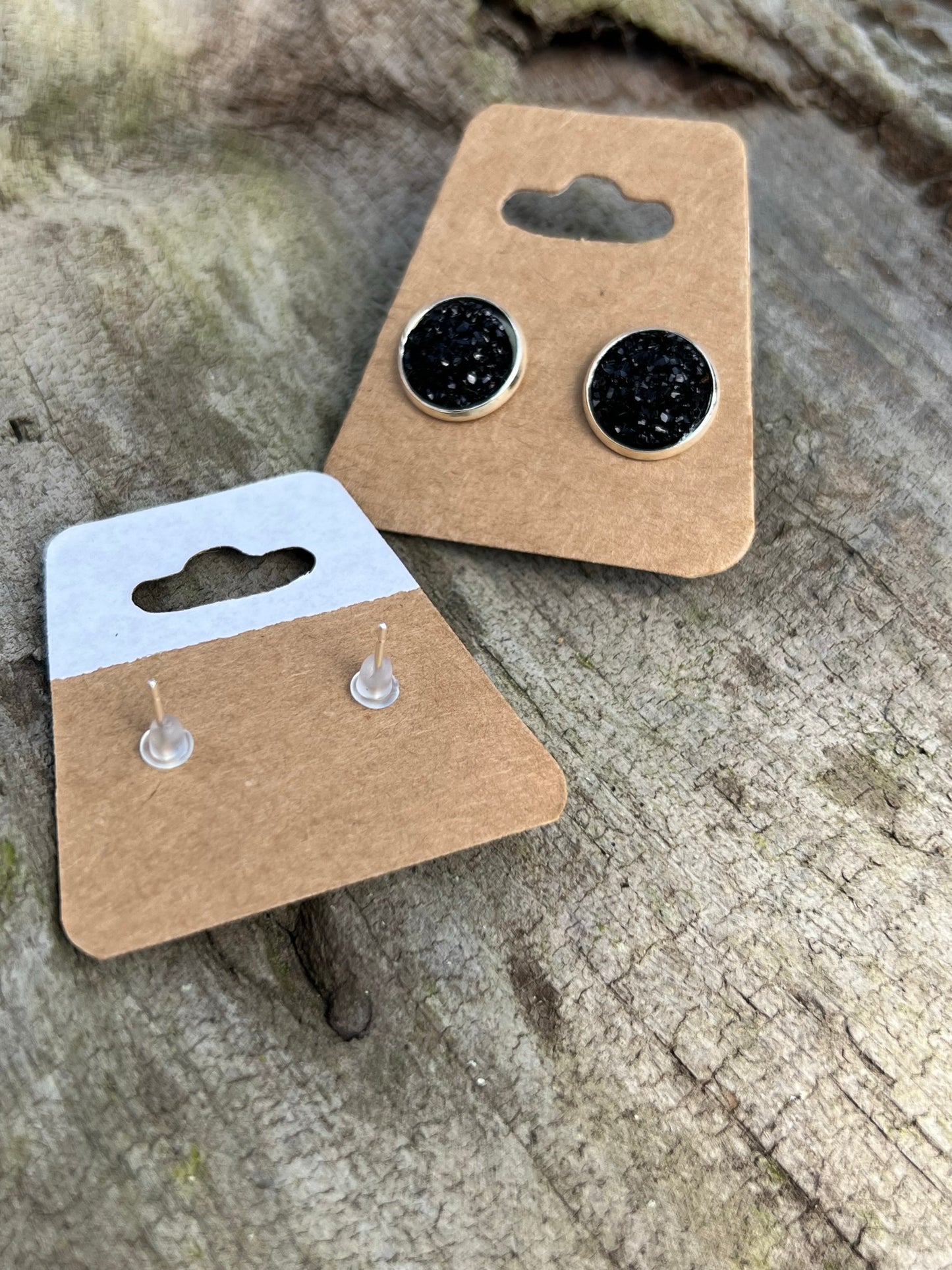 Faux Druzy Stud Earrings