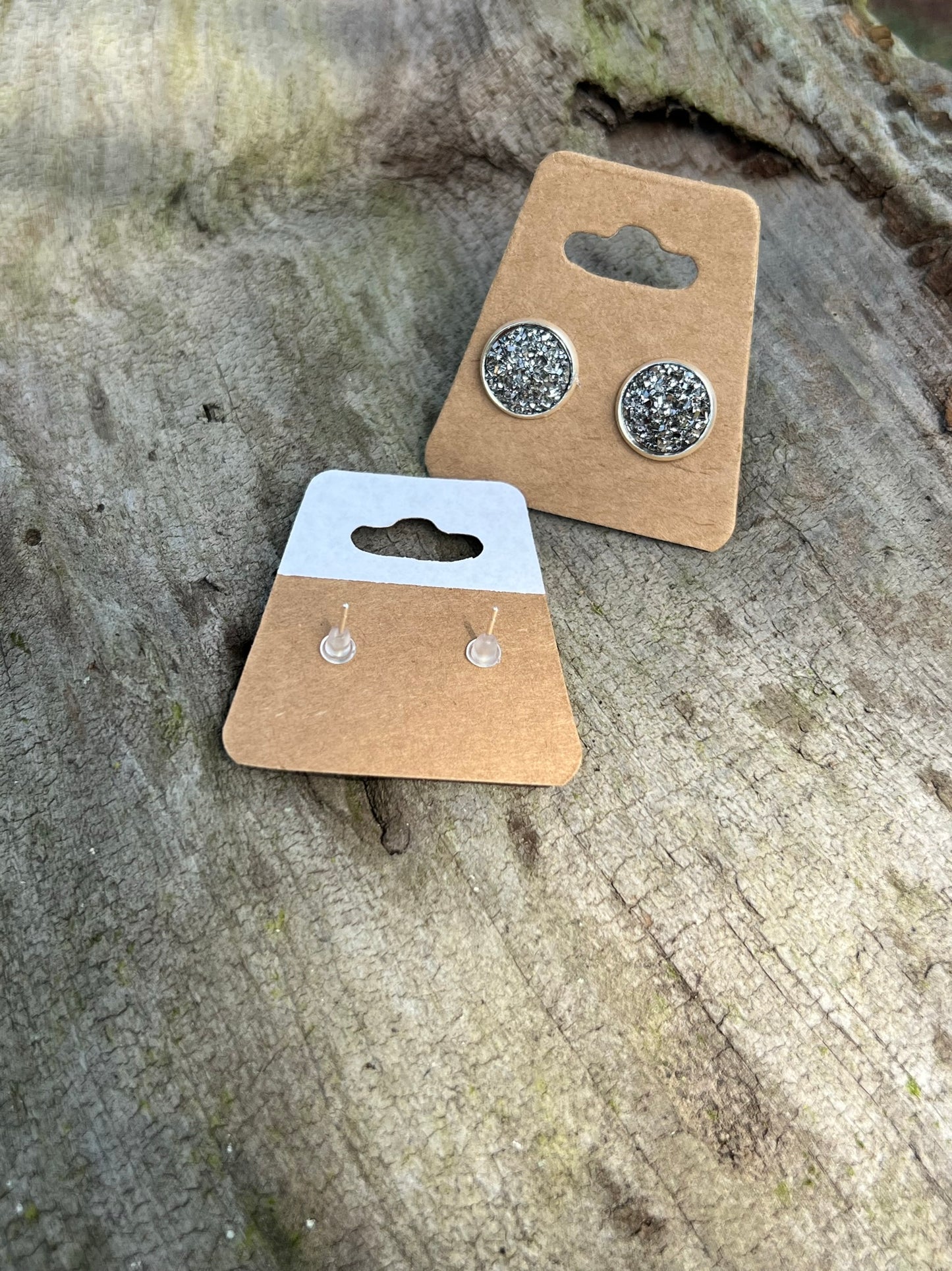 Faux Druzy Stud Earrings