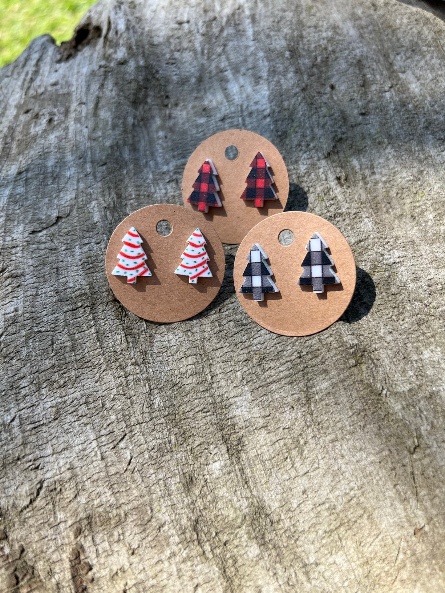 Christmas Tree Stud Earrings