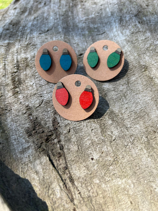 Christmas Light Stud Earrings