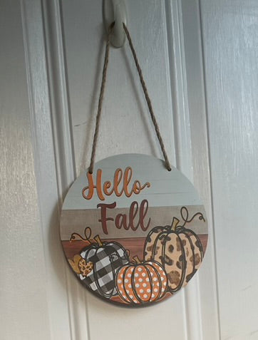 Hello Fall Door Hanger