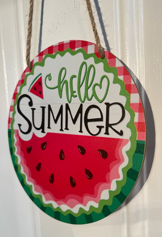 Hello Summer Door Hanger