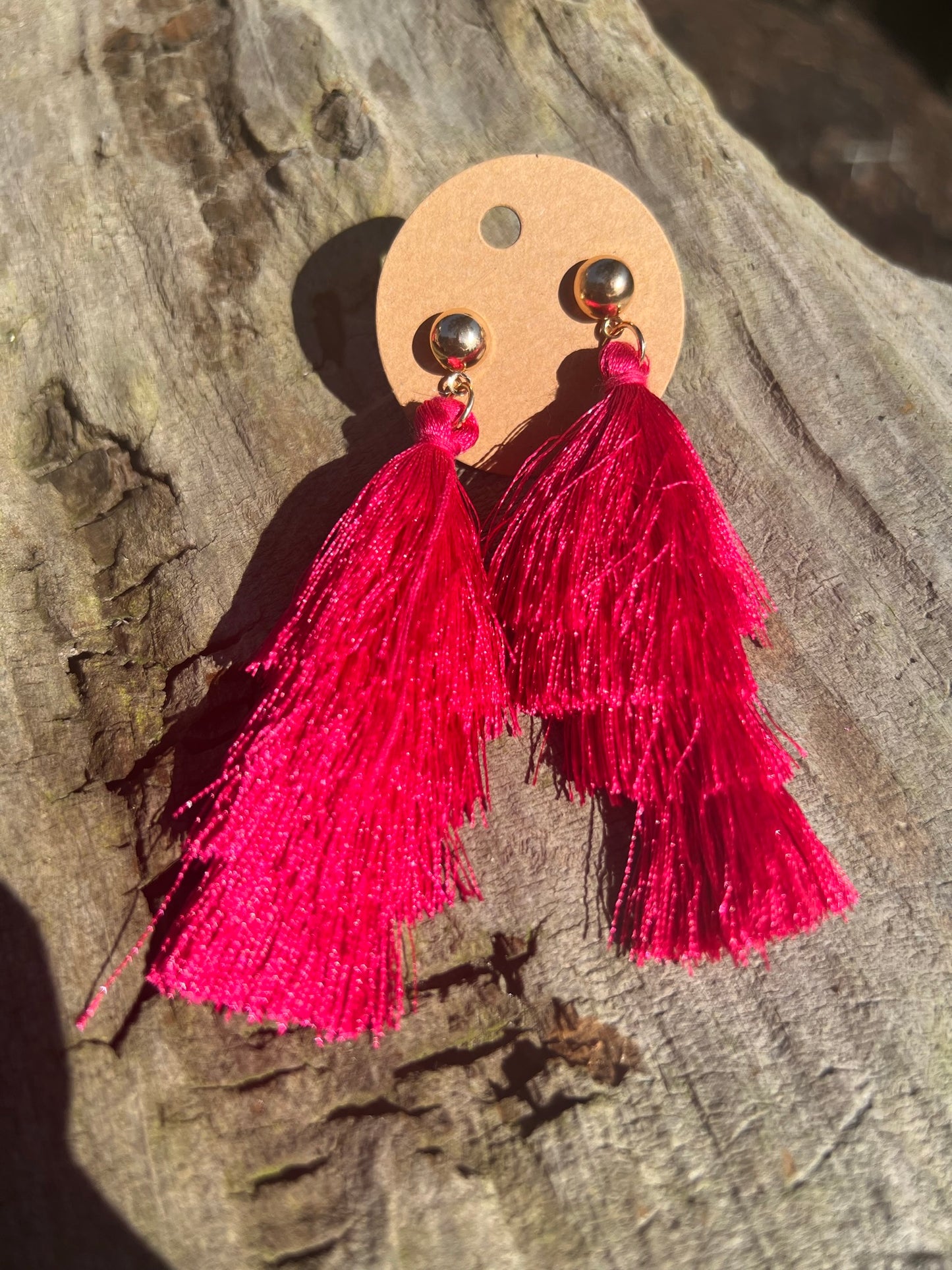 Pretty in Pink Dangly Earrings