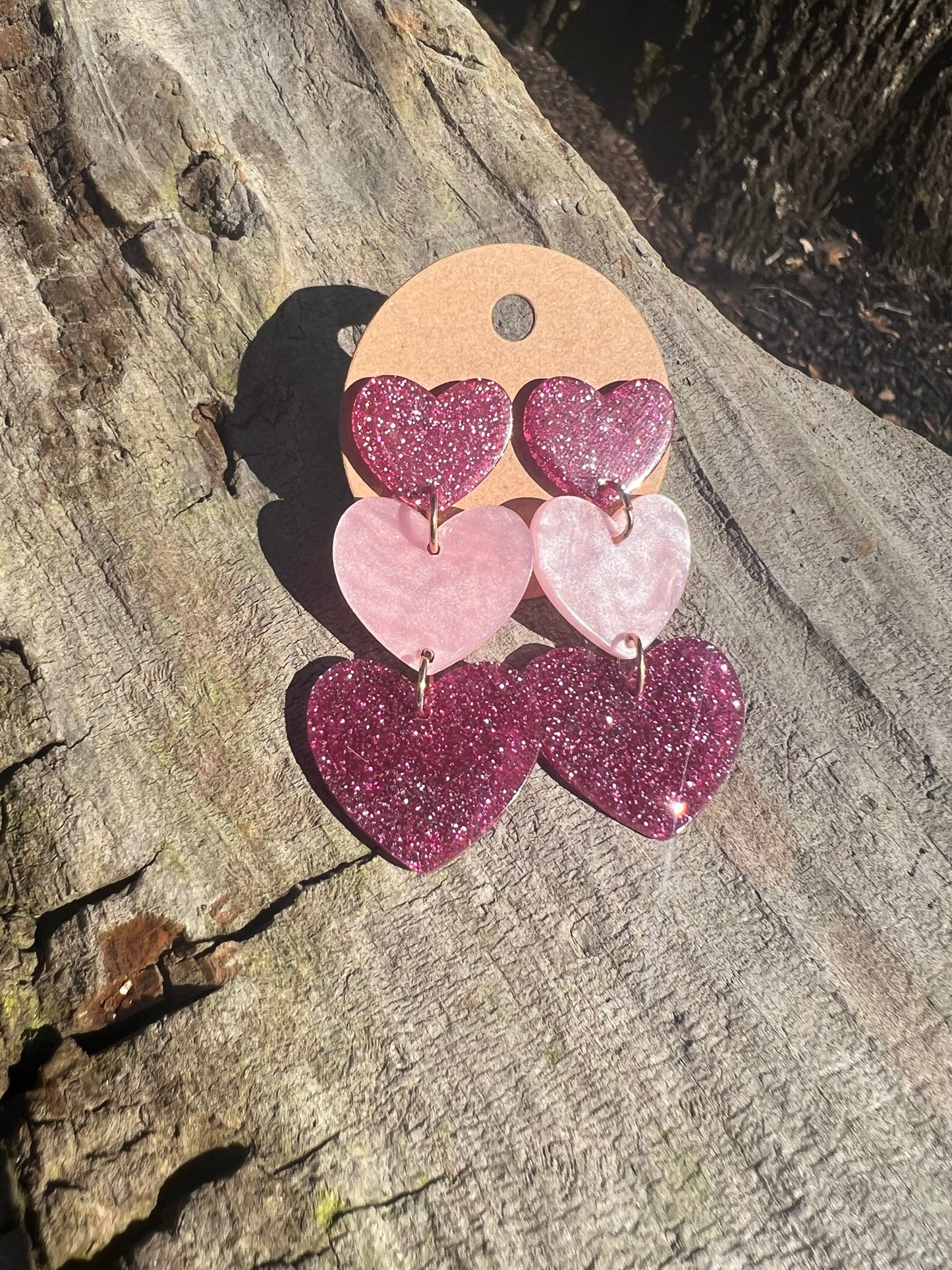 Pretty in Pink Dangly Earrings