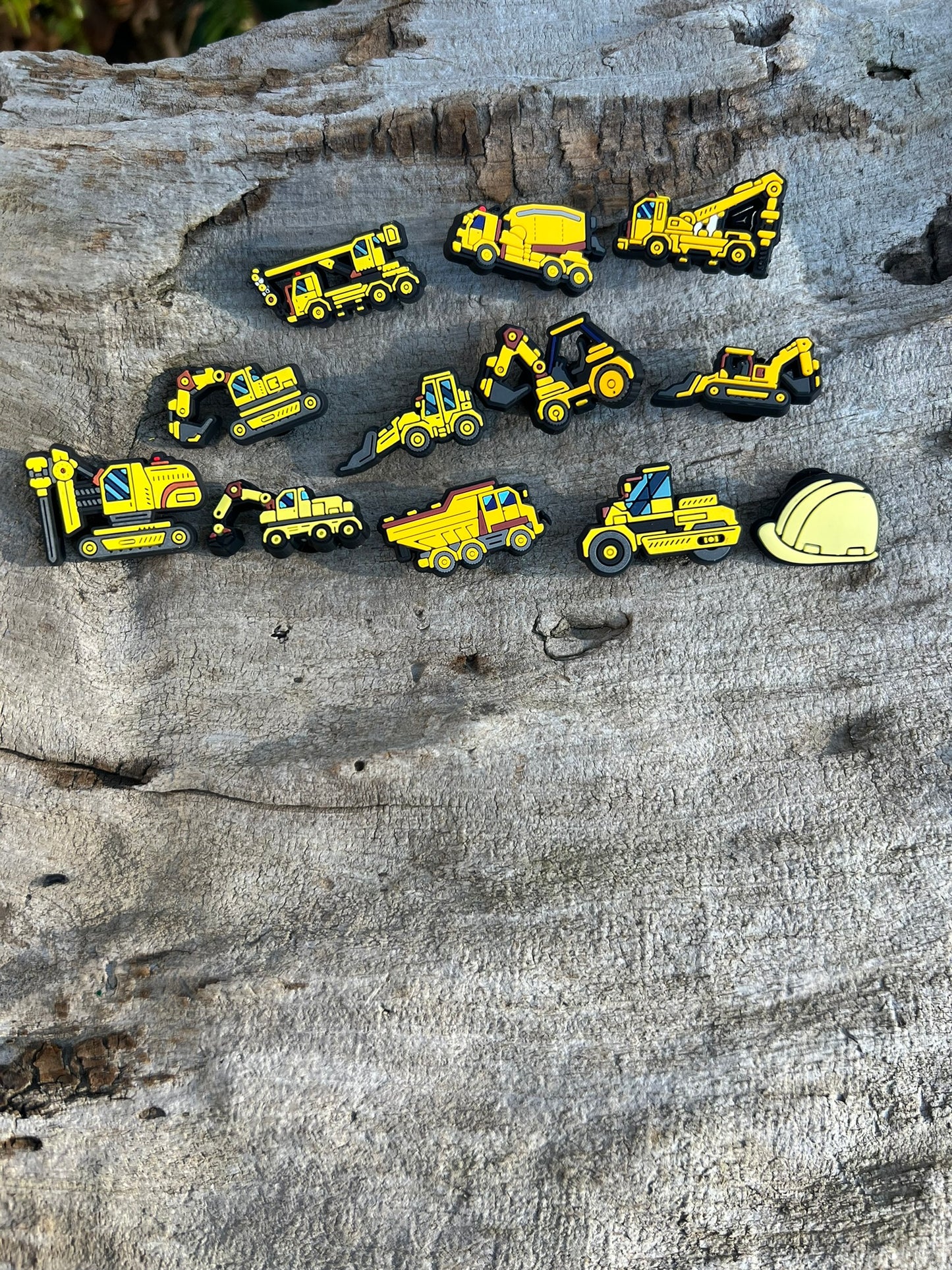 Heavy Machinery Croc Charms Tractors