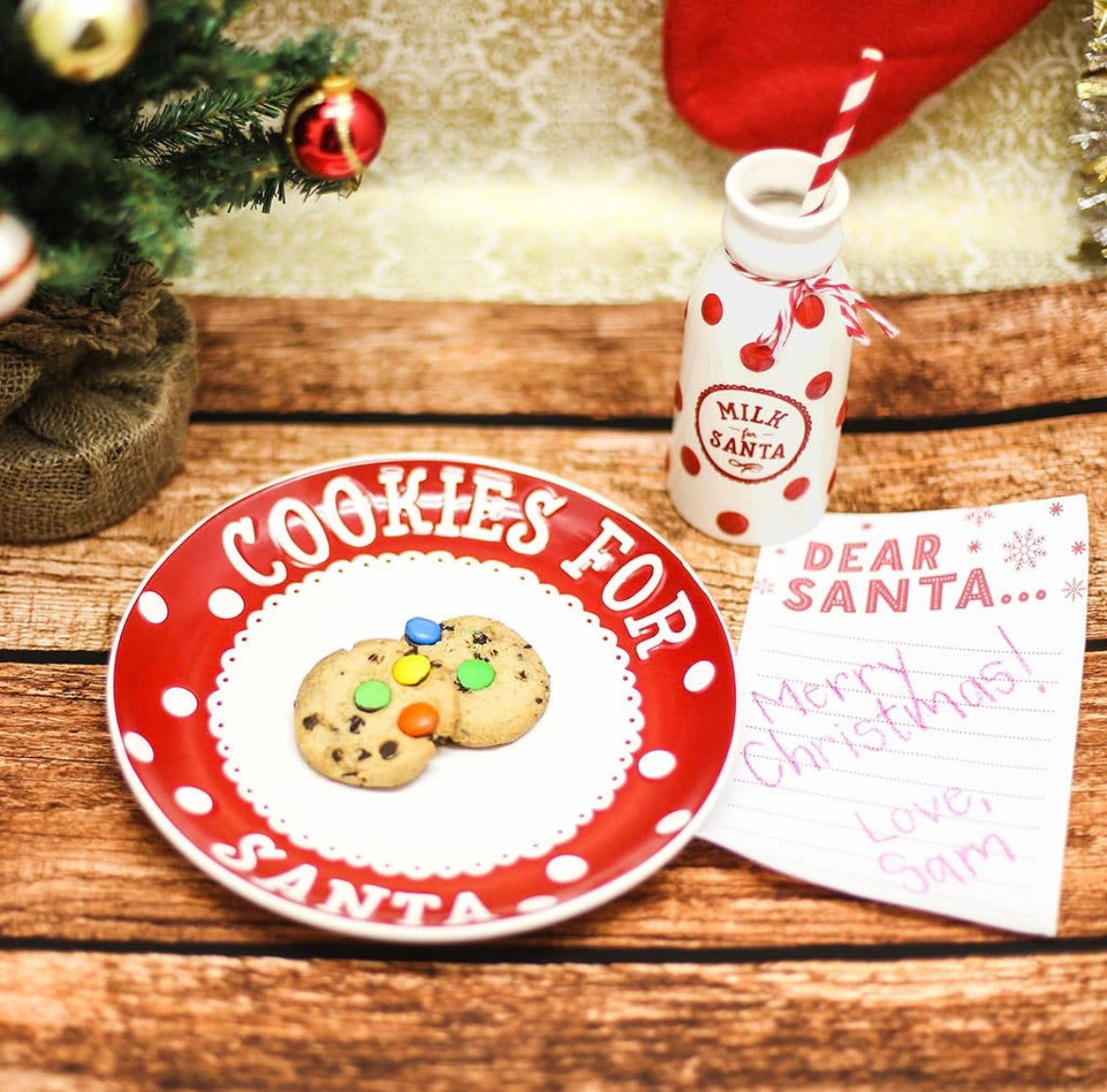 Santa's Milk & Cookie Set