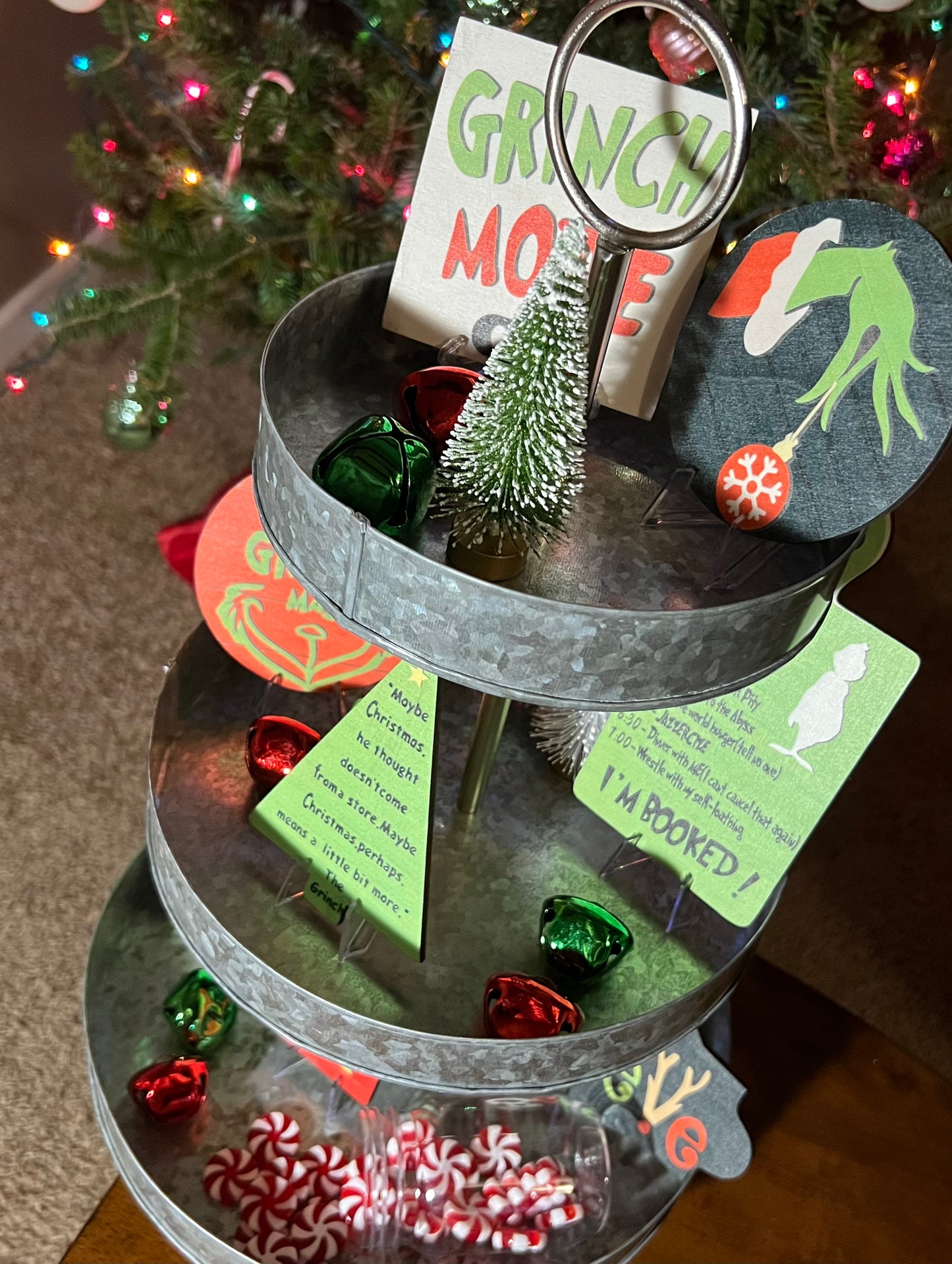 Grinch Tiered Tray Decor